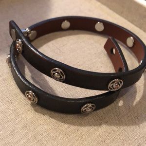 Stella leather wrap bracelet
